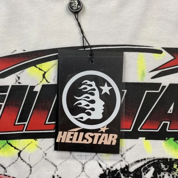 Hellstar Men's White War Ready! - Path to Paradise T-Shirt Size Medium - Picture 3 of 4